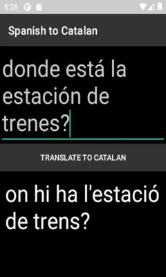 Spanish to Catalan Translator android App screenshot 0